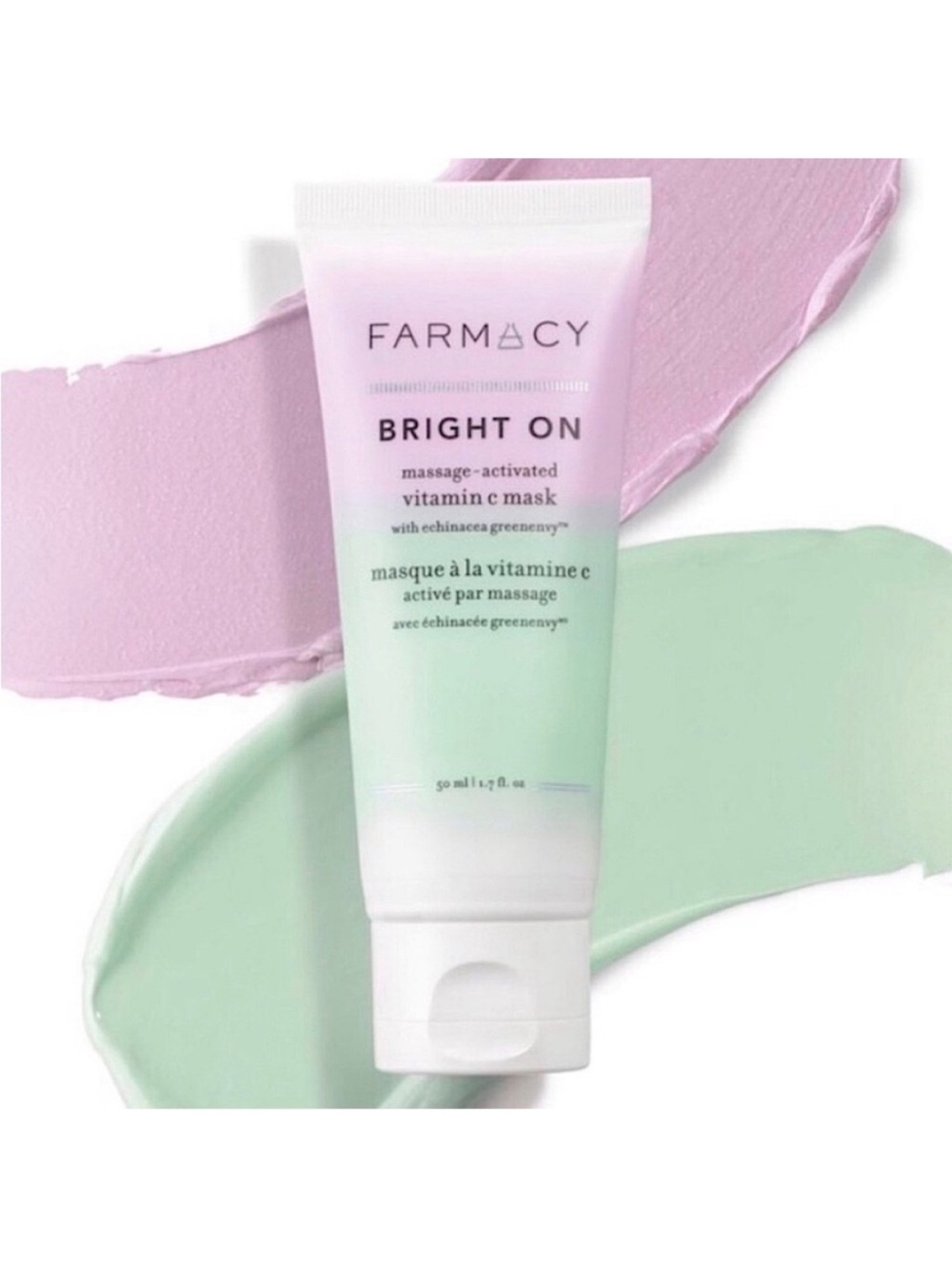 Farmacy Bright On Massage Activated Vitamin C Color Changing Mask 1.7 oz / 50 ml